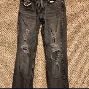 Black torn men’s/boy’s Hollister jeans 28” waist